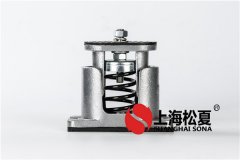 機器運轉時會產生振動，可以安裝彈簧減震器
